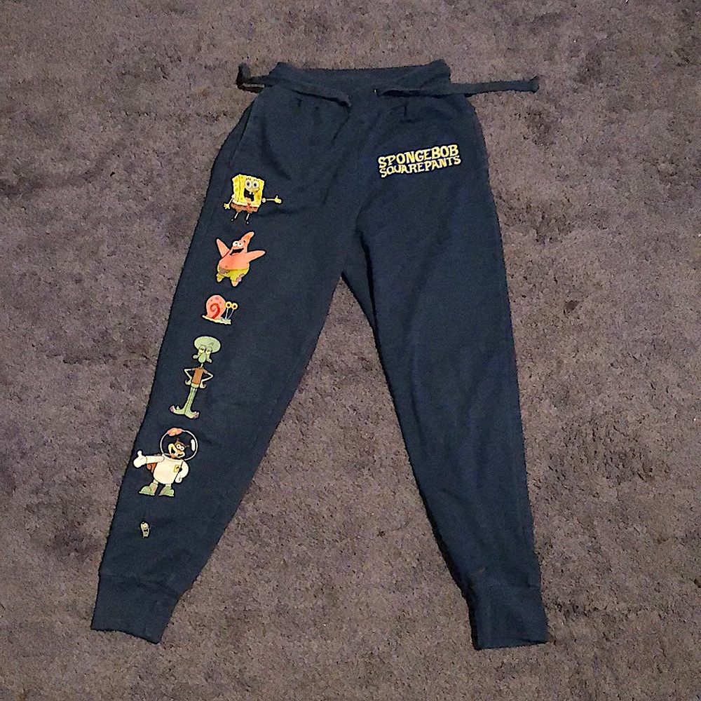 SpongeBob sweatpants.